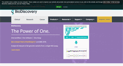 Desktop Screenshot of biodiscovery.com