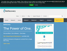 Tablet Screenshot of biodiscovery.com